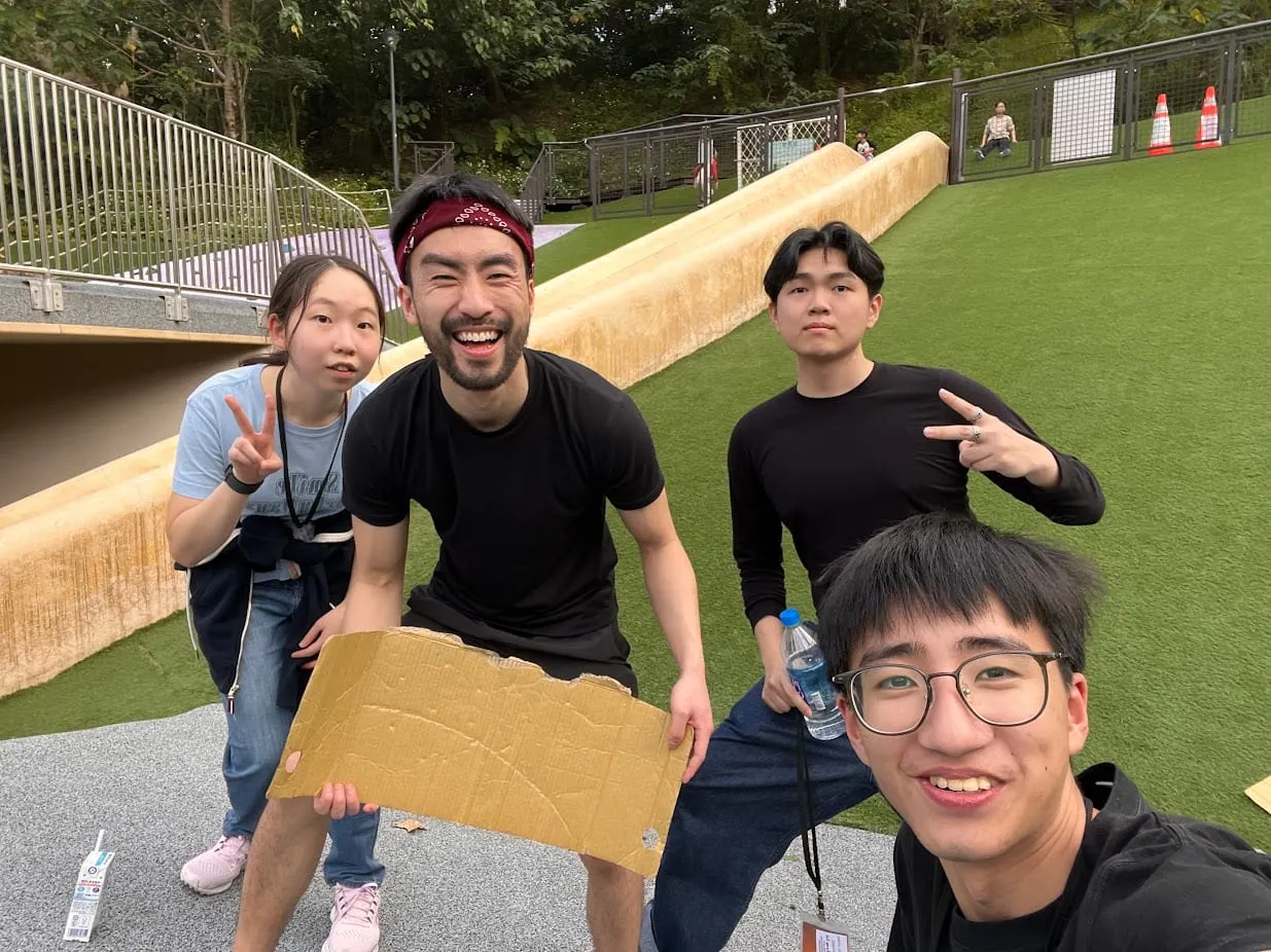 slide w/Jim, minji, Sicong